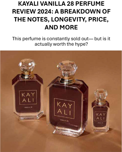 Avis sur le parfum Kayali Vanilla 28 : notes, tenue, prix et plus encore